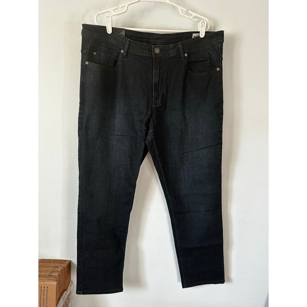 NWT Buffalo David Bitton Jackson Jeans Men’s Relaxed Slim Black Denim size 40/32